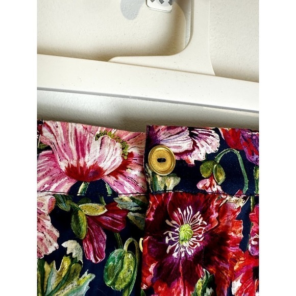 NWT Onia Pull On Flat Front Short in Liberty Poppy size XS - Picture 3 of 7